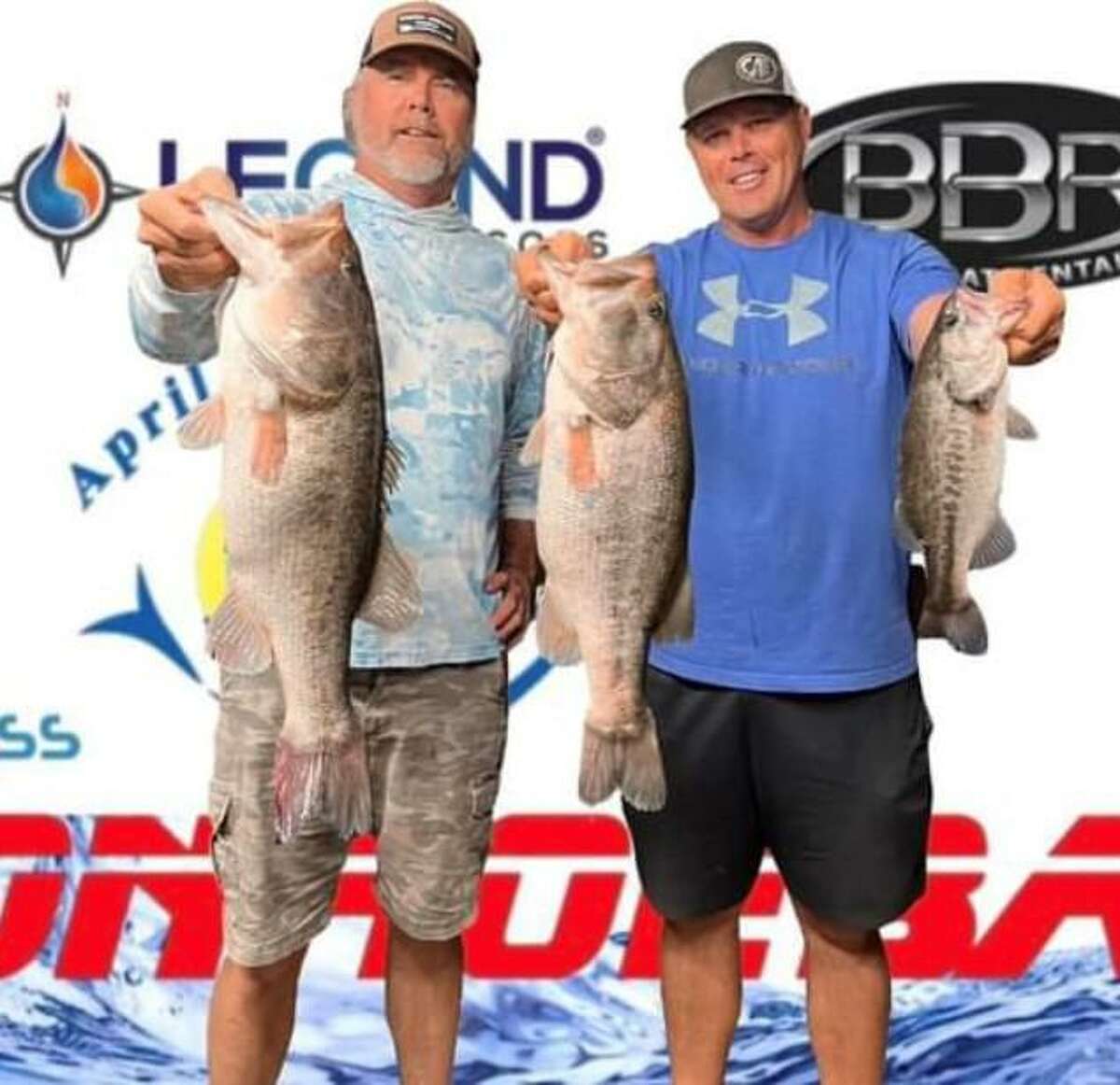 Trea Luedke and Ronnie Wagner came in second place in the CONROEBASS Tuesday Tournament with a stringer weight of 16.62 pounds.