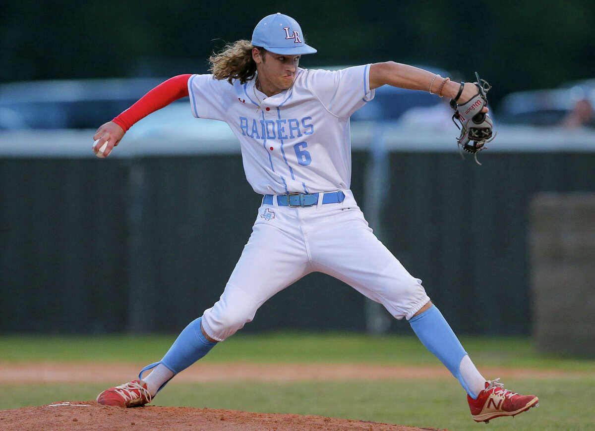 The Lumberton Raiders pitcher William Gellner (6) went six full innings before giving up his first hit to Silsbee Tuesday night at Raider Stadium in Lumberton, TX. Photo taken by Jarrod Brown on April 19, 2022