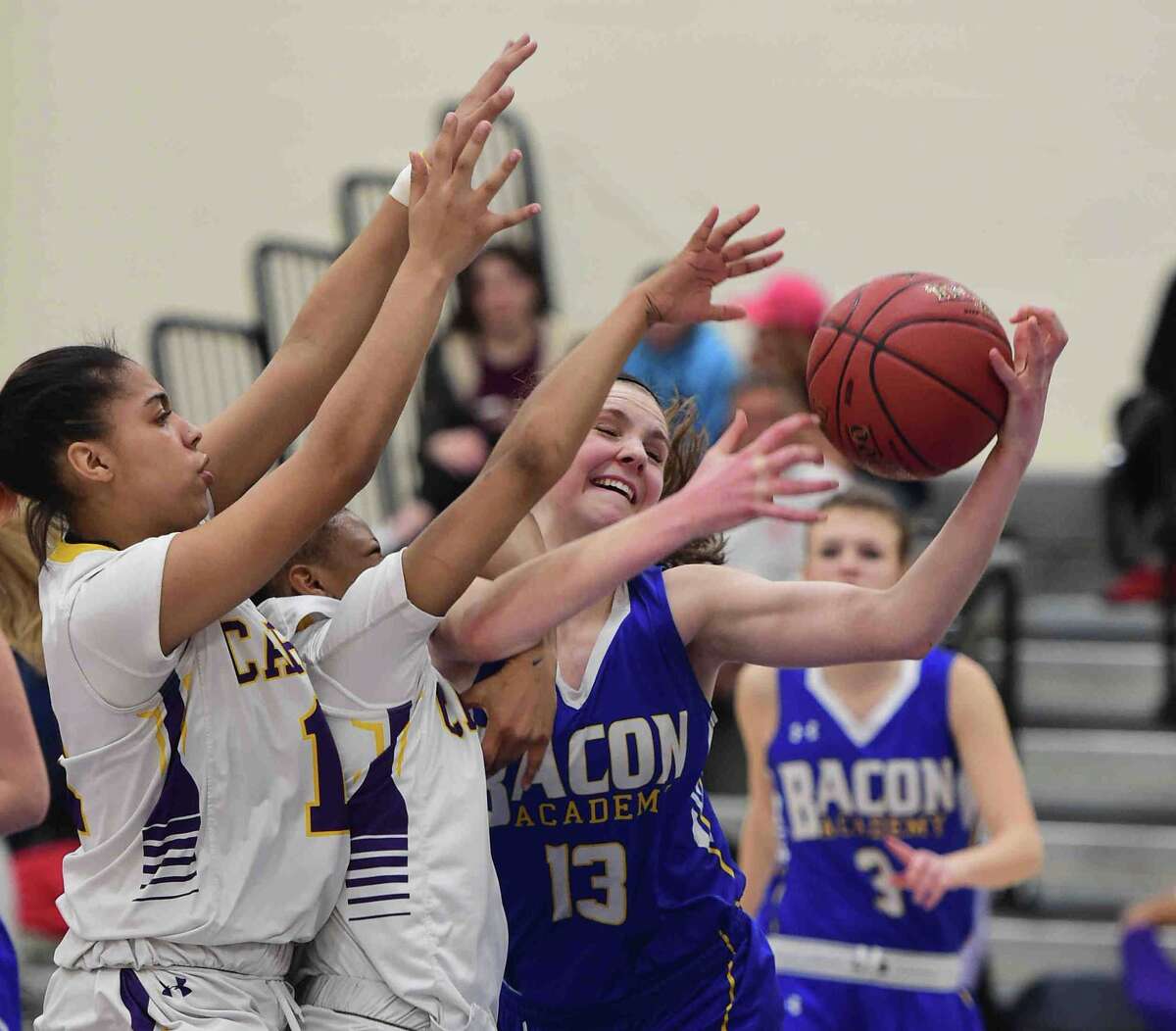 Girls Basketball Bacon Academy stifles Career to reach Class M final