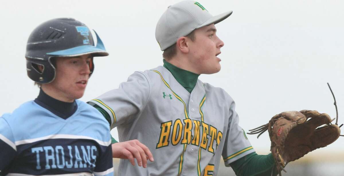 Action from the Brown County baseball team's win at Triopia on Tuesday