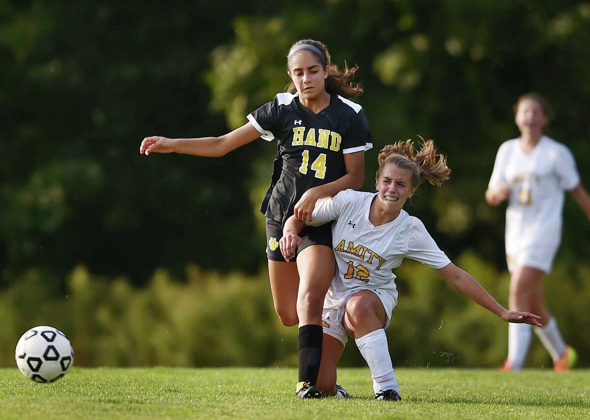 PHOTOS Amity vs. Hand girls soccer