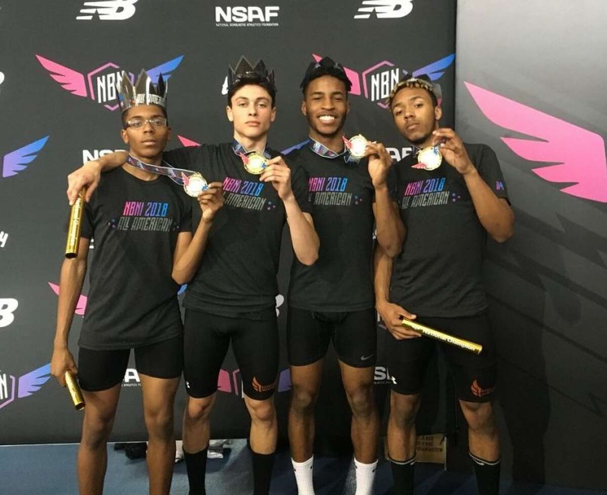 Indoor Track Danbury sprint medley relay comes from behind to win