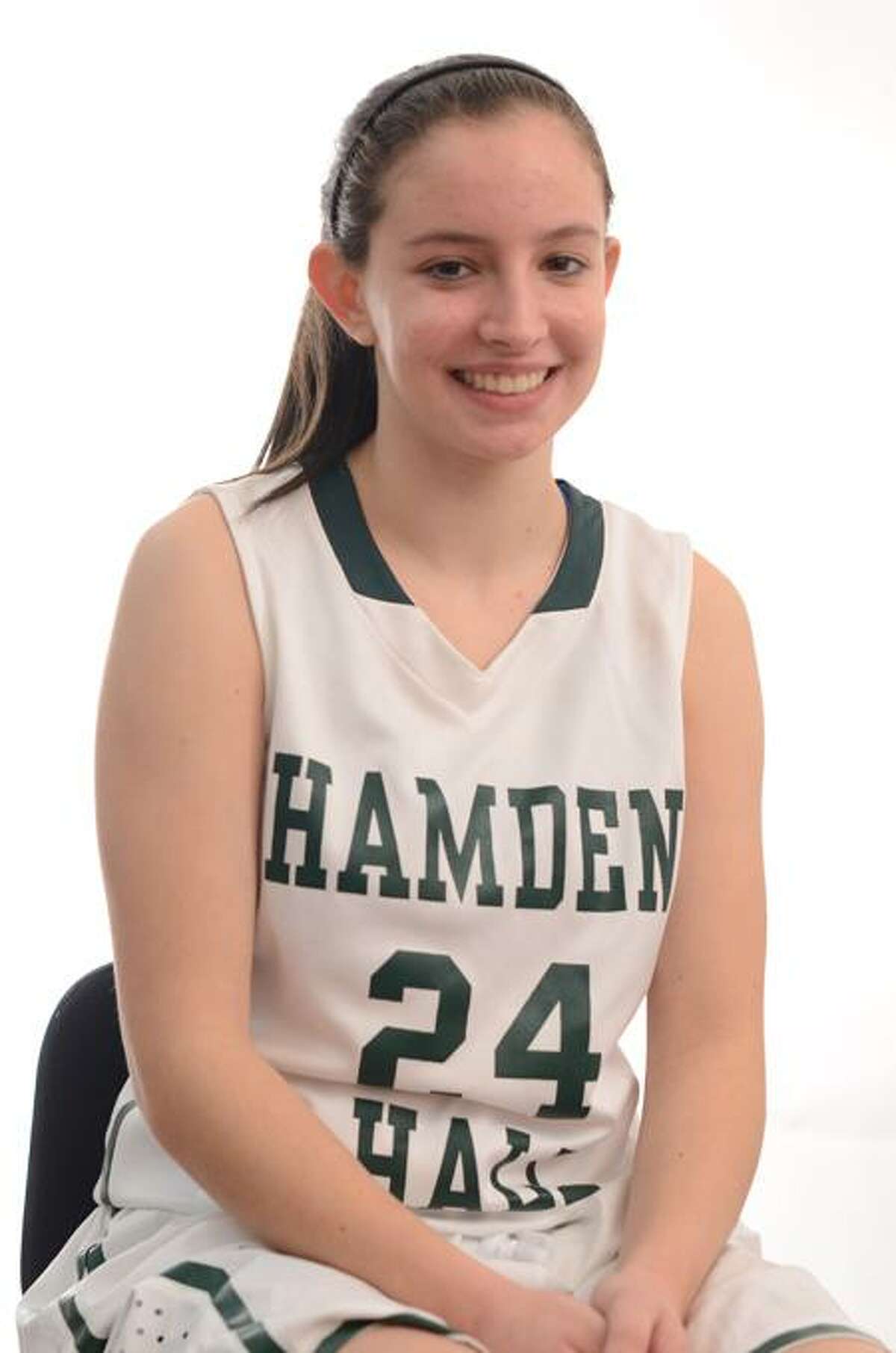 Hamden Hall’s Rachel Plotke is one of New Haven County’s best long distance shooters.