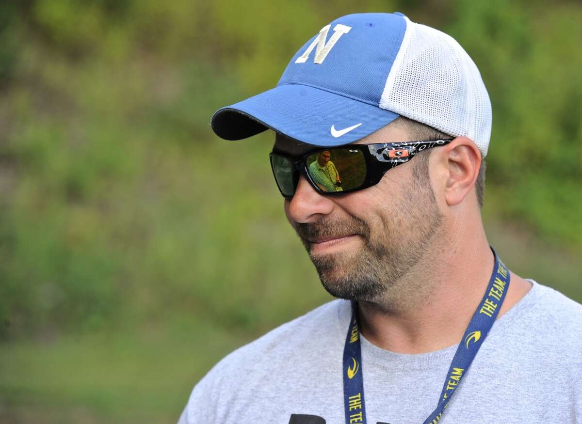 Steve George, during his 10-year tenure as Newtown football coach. George will take over Seymour’s football program after the previous coaching staff abruptly fell apart 2 1/2 months after head coach Tom Lennon was placed on paid administrative leave.