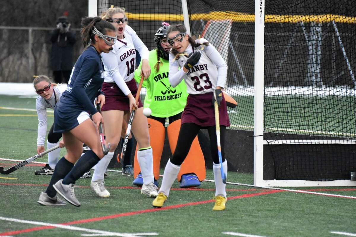 Action from the Class M field state championship between Granby and Immaculate at Wethersfield high school on Sunday, November 18, 2018. (Pete Paguaga, Heart Connecticut Media)