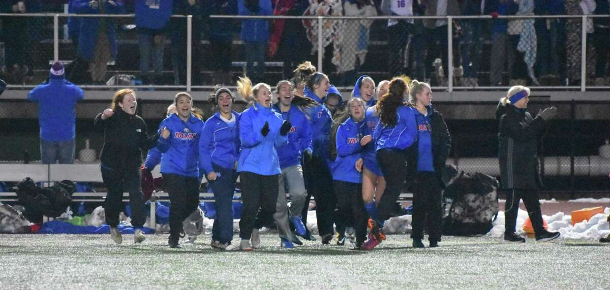 Tolland wins the Class L girls soccer state championship at Willowbrook Park, New Britain on Sunday, November 18, 2018. (Pete Paguaga, Hearst Connecticut Media)
