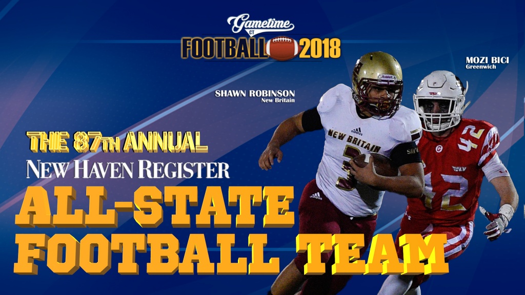 87th New Haven Register AllState Football Team Lineups