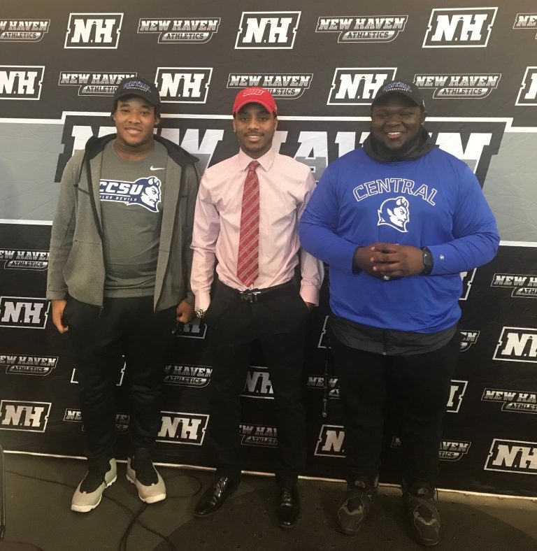 Three former Hillhouse football standouts sign NLITs