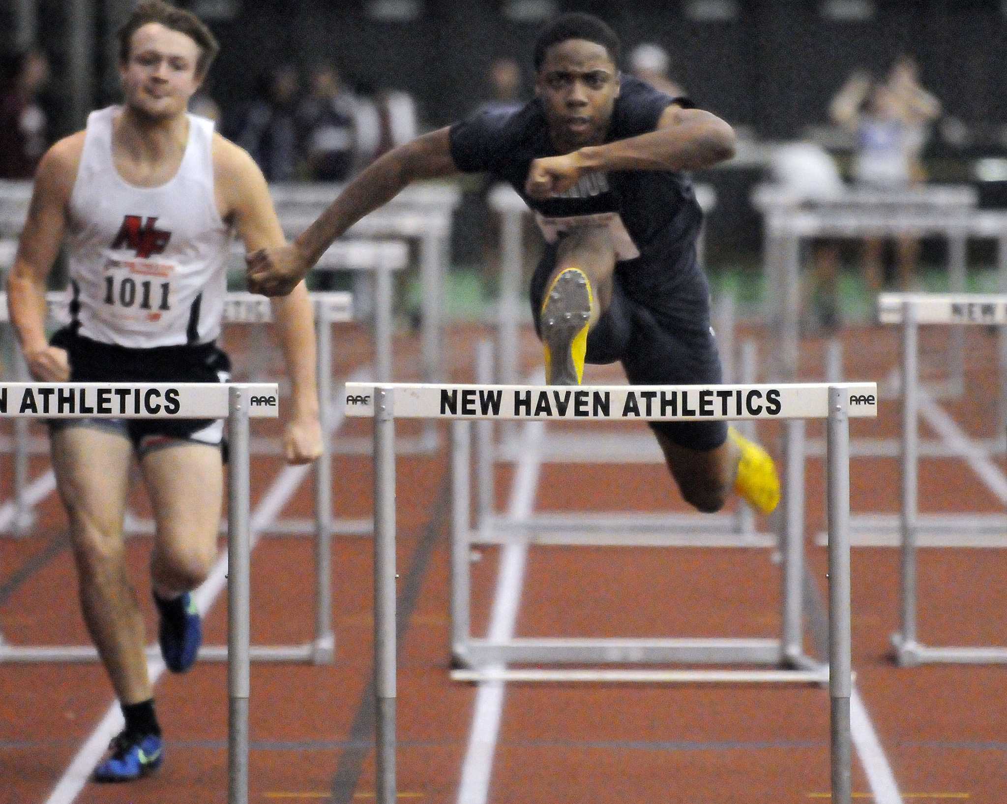 Class M Indoor Track Forans Griswold Wins High Jump Hillhouse 8th