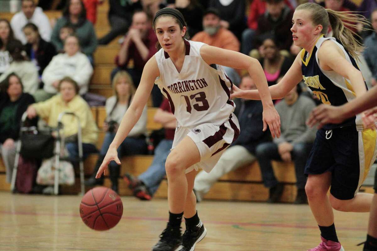 Torrington’s Brie Pergola iced the game with a layup with 12 seconds left in the Red Raiders’ 44-40 win over Kennedy.