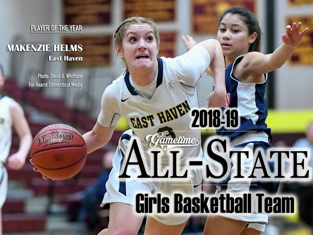 East Haven senior guard Makenzie Helms, the 2018-19 New Haven Register Girls Basketball Player of the Year.