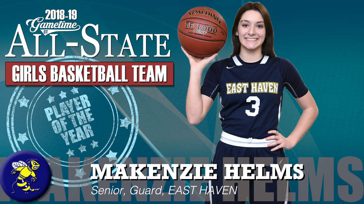 East Haven's Makenzie Helms is the 2018-19 Register/GameTimeCT girls basketball Player of the Year.