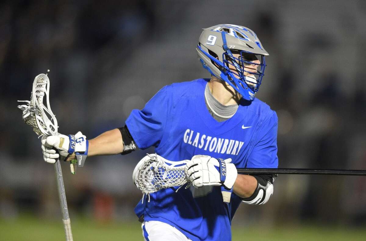 Glastonbury midfielder and Hofstra signee Kevin Tierney during a game last season (Photo Matthew Brown / Hearst Connecticut Media)