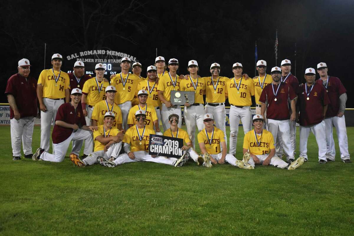 St. Joseph wins the Class M baseball state championship game with a 6-3 win over Wolcott at Palmer Field, Middletown on Saturday, June 8, 2019. (Pete Paguaga, Hearst Connecticut Media)