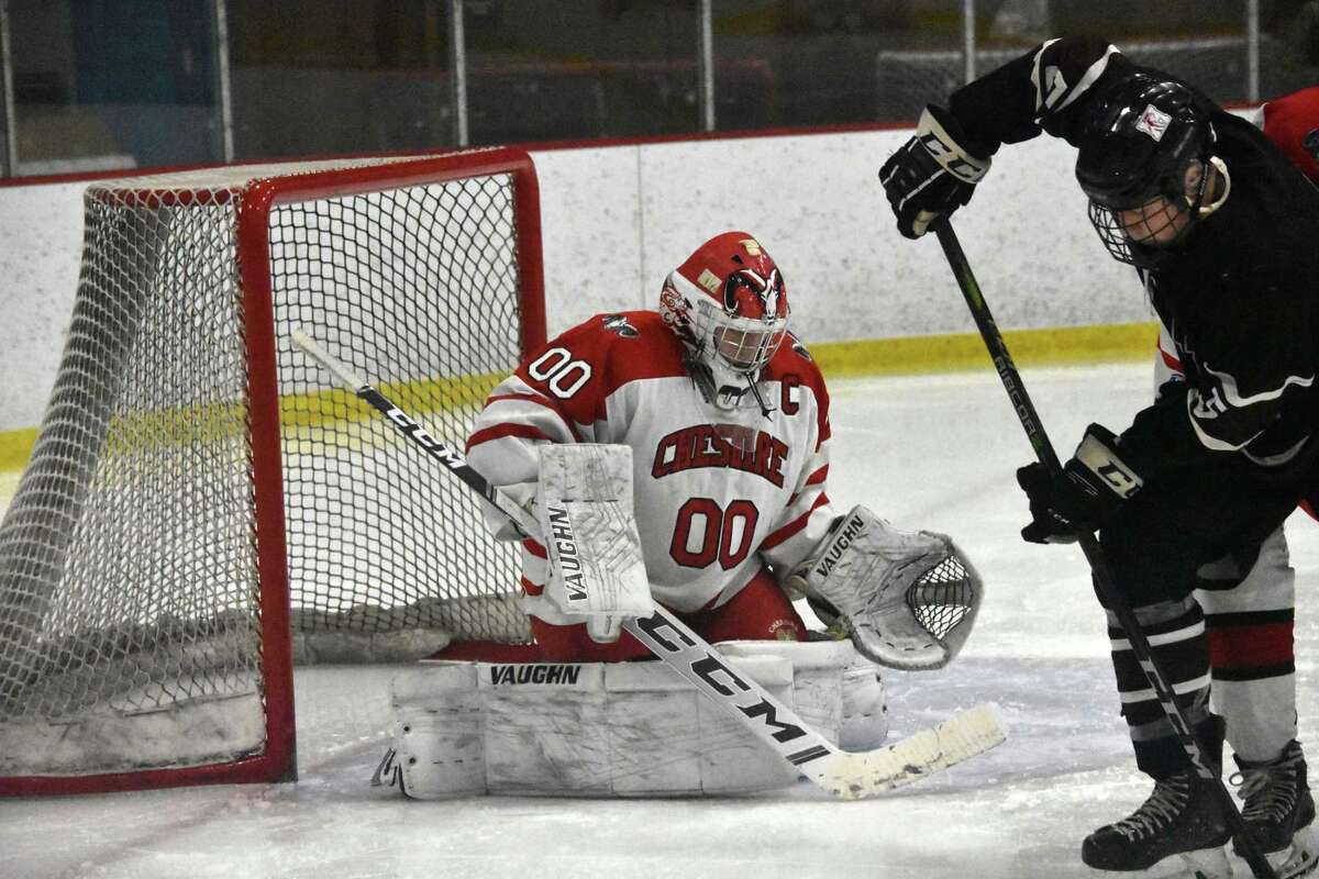 Cheshire’s Nick Maringola has been steady in net for the Rams for the past three season. (Pete Paguaga, Hearst Connecticut Media)