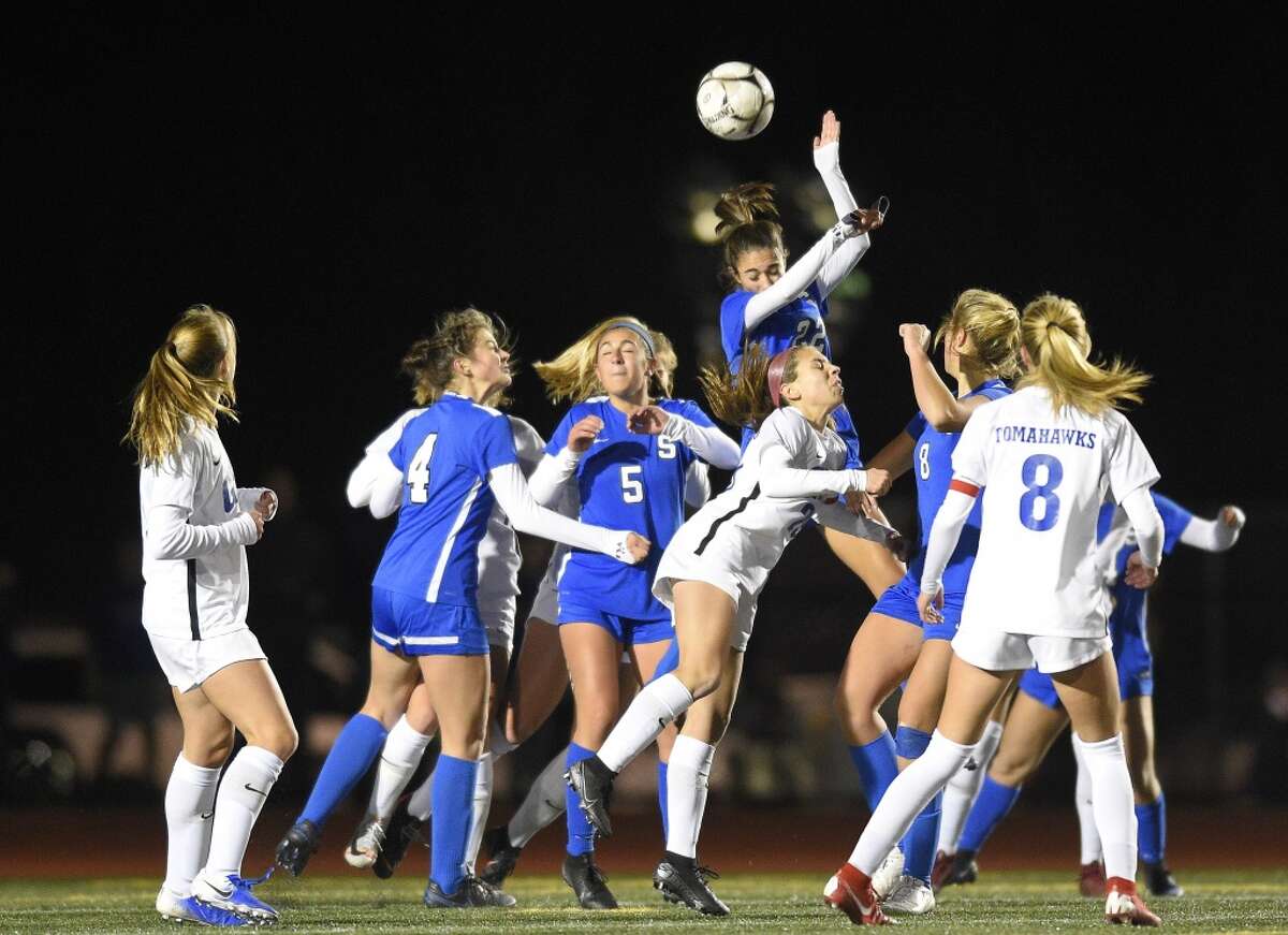 Glastonbury defeats Southington 1-0 in a CIAC Class LL Girls Soccer State Championship at Veterans Memorial Stadium on Nov. 23, 2019 in New Britian, Connecticut.