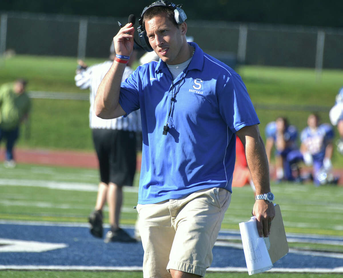 It’s back to work for coach Mike Drury, who guided the Blue Knights to their first state title since 1998 in just his third year season (Photo Peter Paguaga)