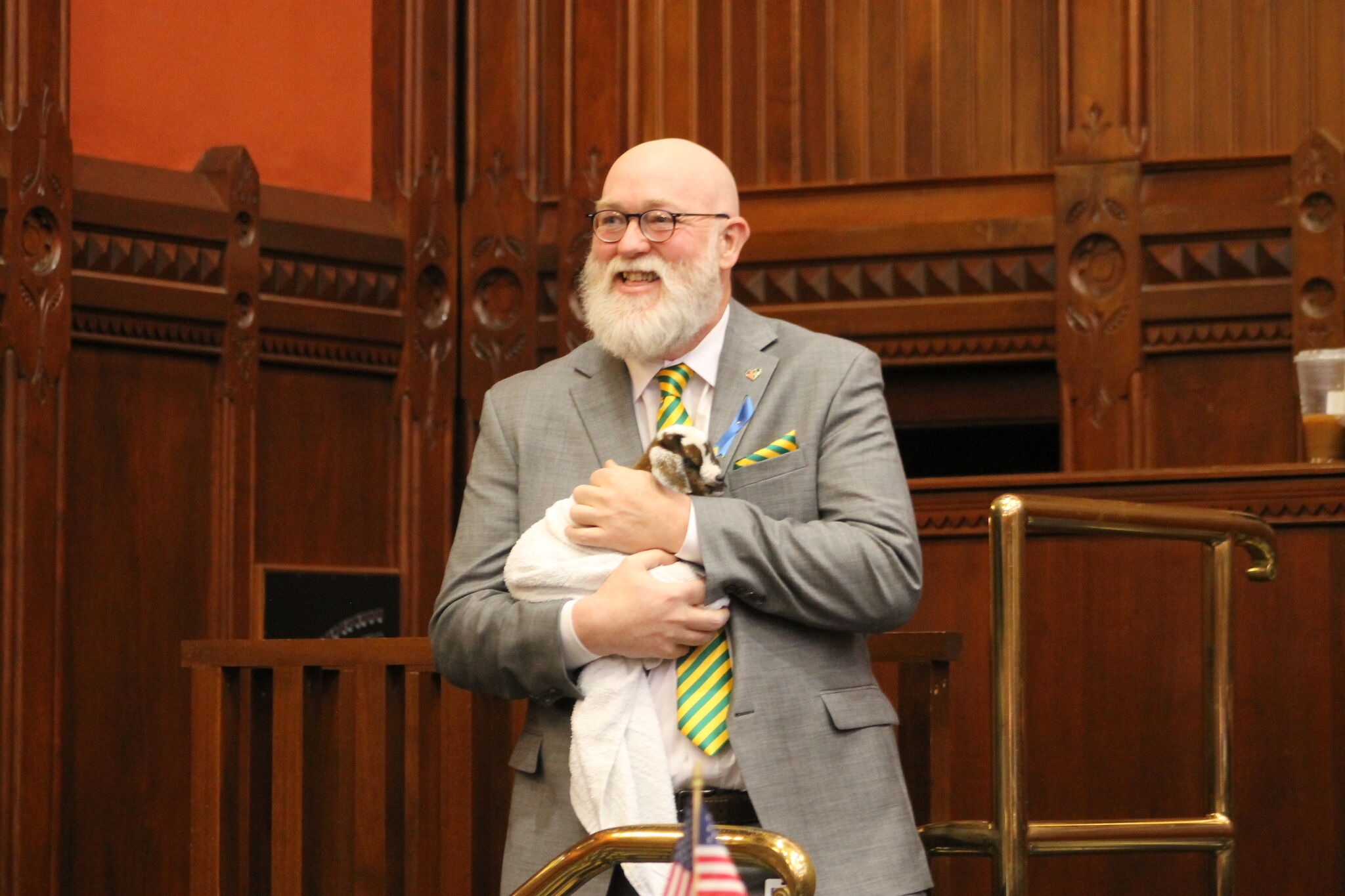 There was a baby goat inside the CT Capitol today. Here's why. - Vimarsana News