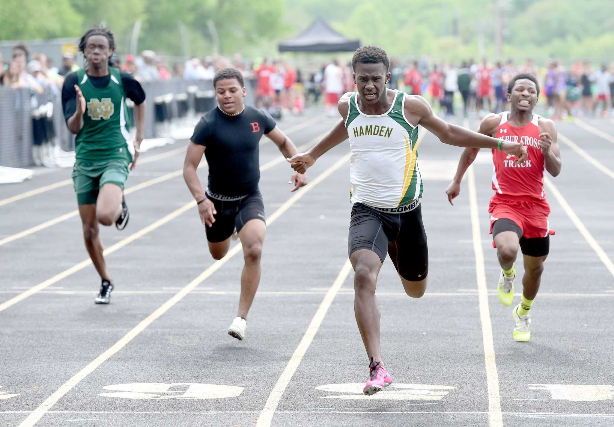 Track and Field Hamden boys, Mercy girls win SCC Western Sectional crowns