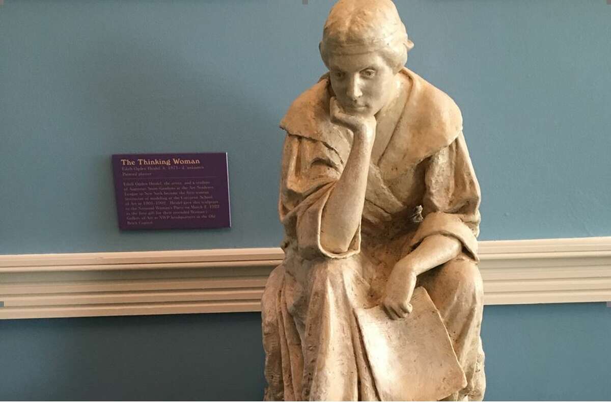 "The Thinking Woman" on display.