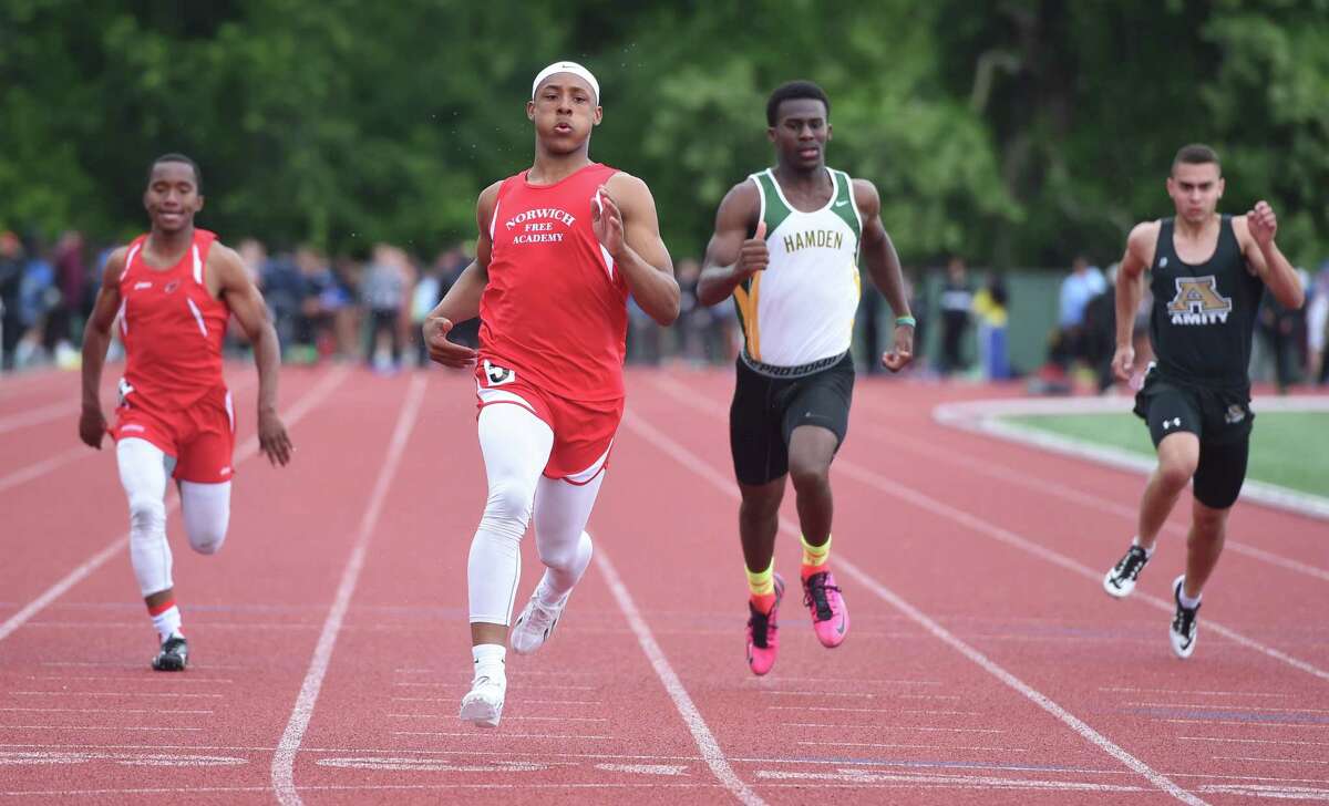 The CIAC Class LL Track & Field Championship at Willowbrook Park in New Britain on 6/2/2015. Photo by Arnold Gold/New Haven Register agold@newhavenregister.com