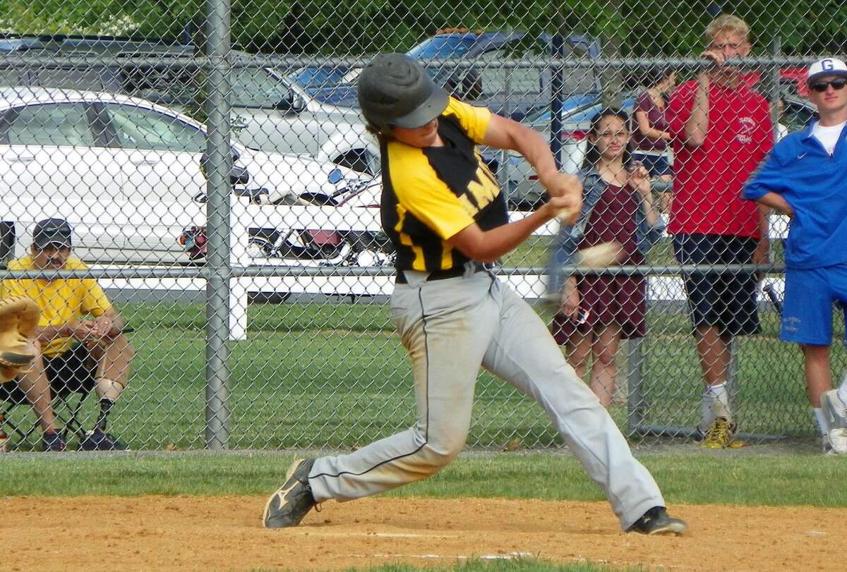 Amity’s Mike Appel went 3 for 4 with two doubles and two RBI’s to help the Spartans beat Glastonbury 6-3 in the 2nd round of the Class LL tournament on Thursday. Derek Turner-GameTimeCT