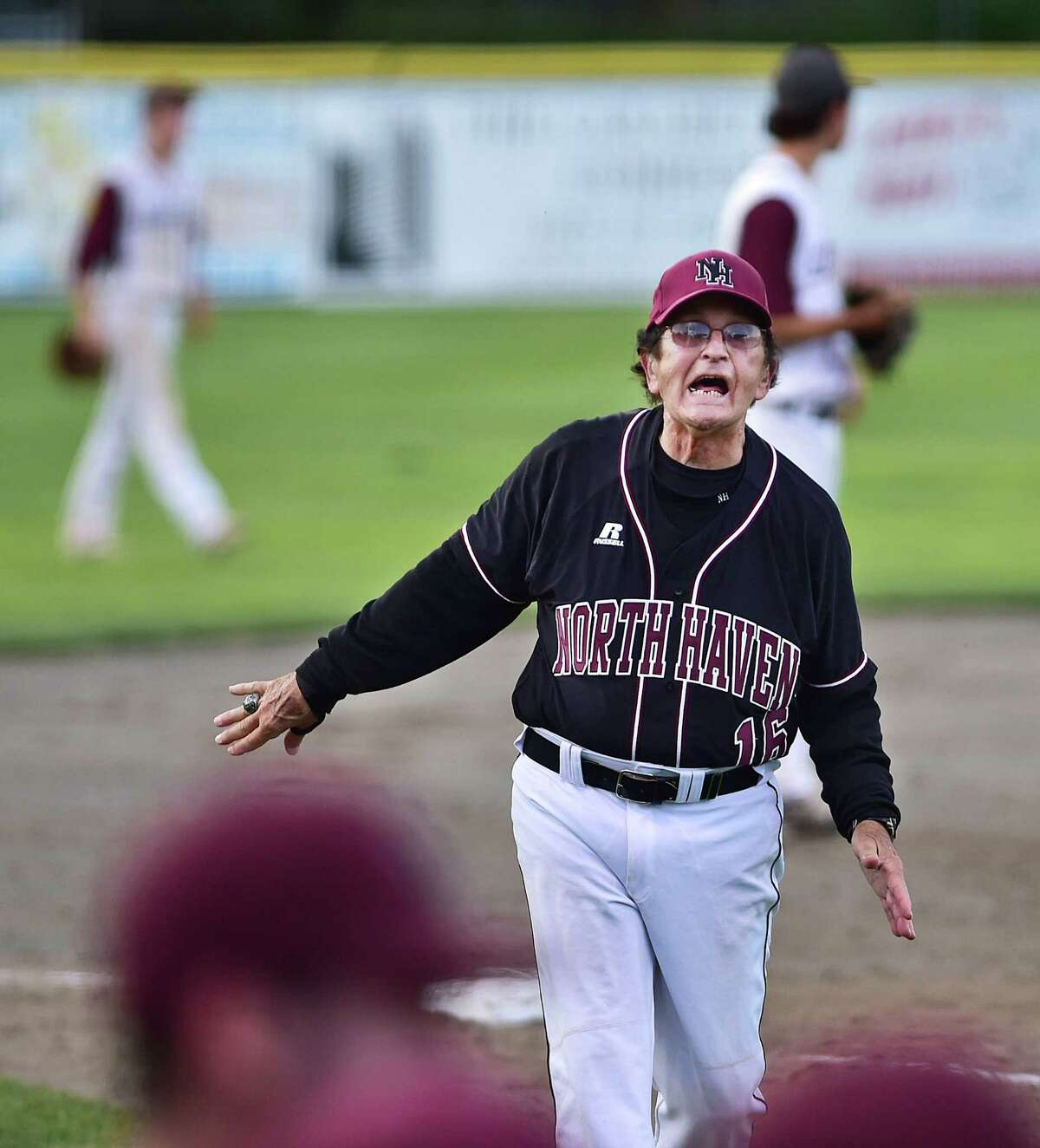 North Haven baseball coach Bob DeMayo