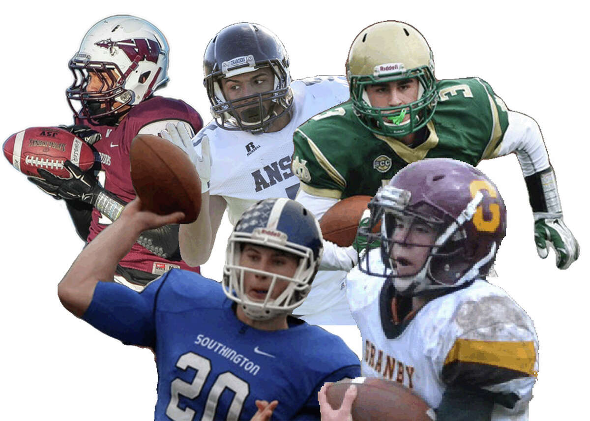 A few of Connecticut’s top-returning players in 2015. Clockwise from top-left: Tyler Coyle (Windsor), Tyler Bailey (Ansonia), Nico Ragaini (Notre Dame-WH), Connor Field (Granby), Jasen Rose (Southington).