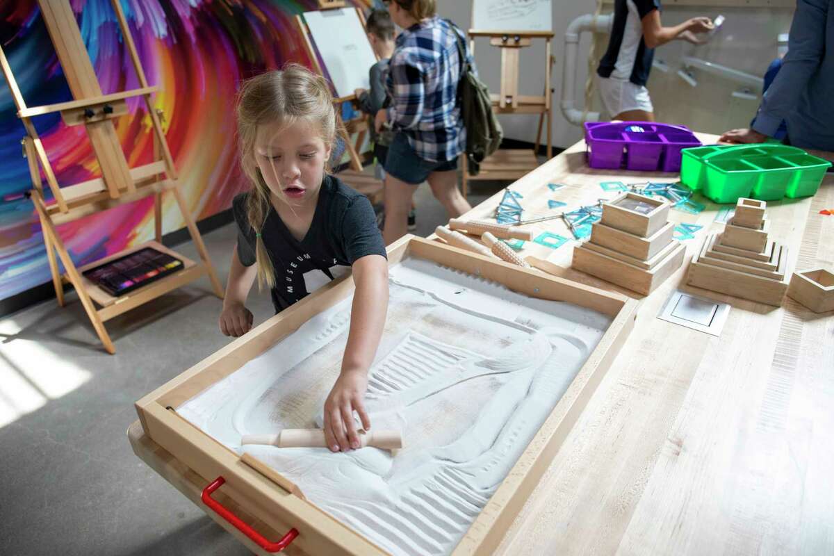 Museum members get a first look at the Fredda Turner Durham Children’s Museum on Wednesday, April 20, 2022, at the Museum of the Southwest. Jacy Lewis/Reporter-Telegram