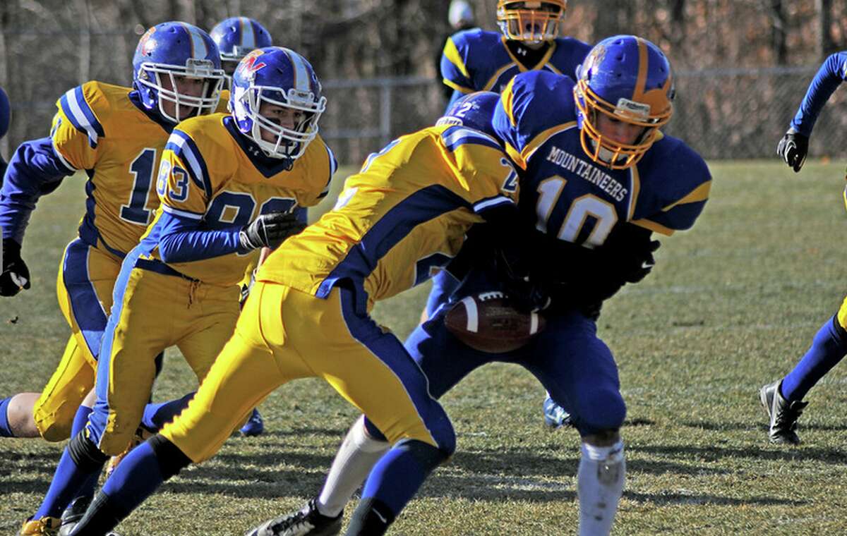 Rockville vs. Cromwell-Portland CIAC Pequot football game.