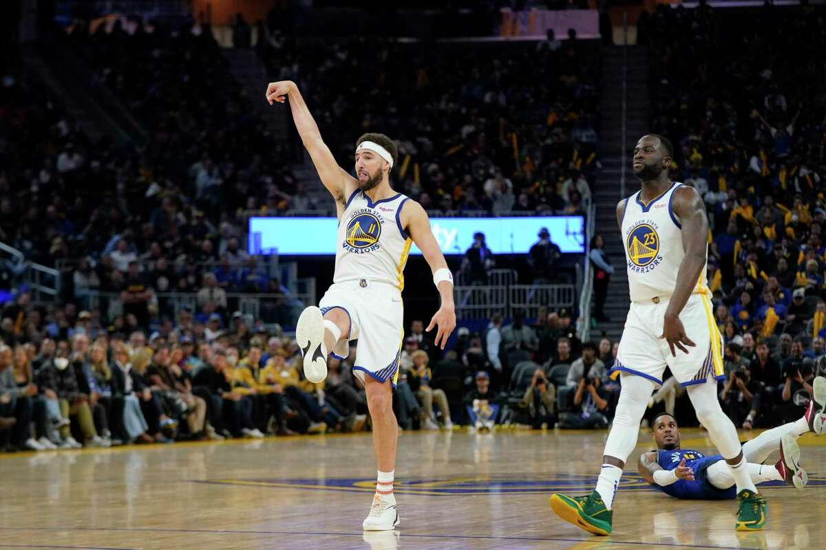 Klay Thompson, Draymond Green and the Warriors take on the Nuggets in Game 3 of their playoff series in Denver at 7 p.m. Thursday (NBCSBA, TNT/95.7).
