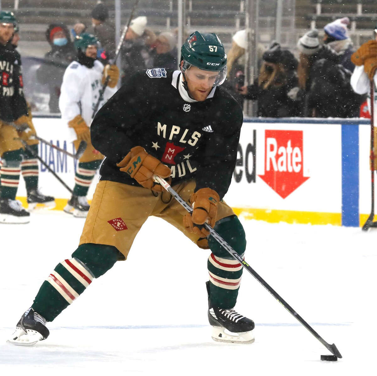 Alton native Dakota Mermis took part in the NHL Winter Warmup New Year's Day at Target Field in Minneapolis.