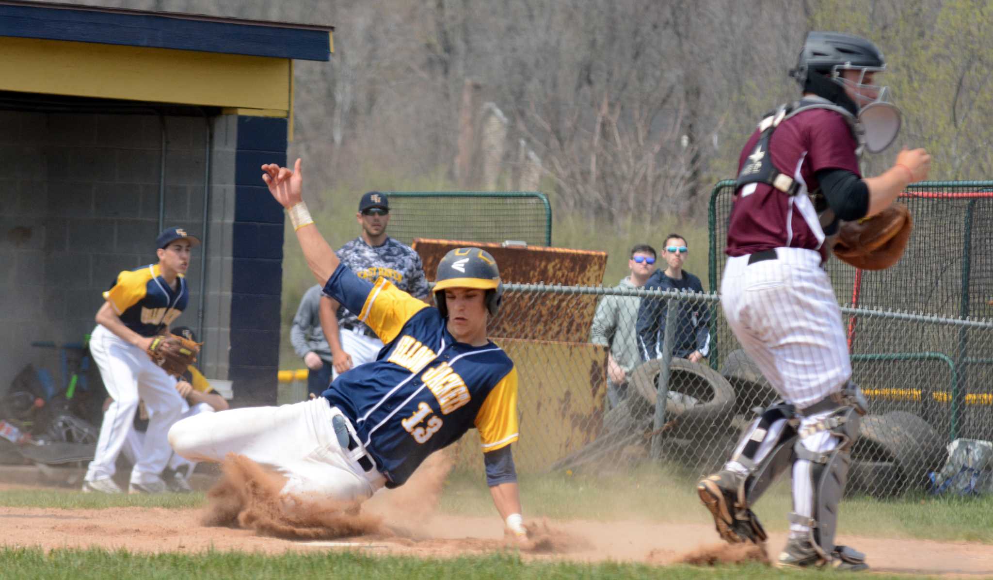 Baseball East Haven gets emotional first win since former teammate