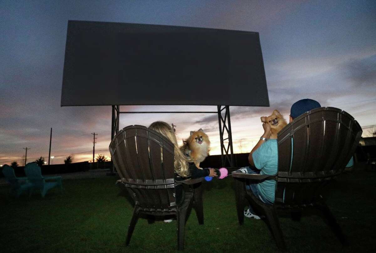 Coyote Drive-In Theatre in Fort Worth, Texas.