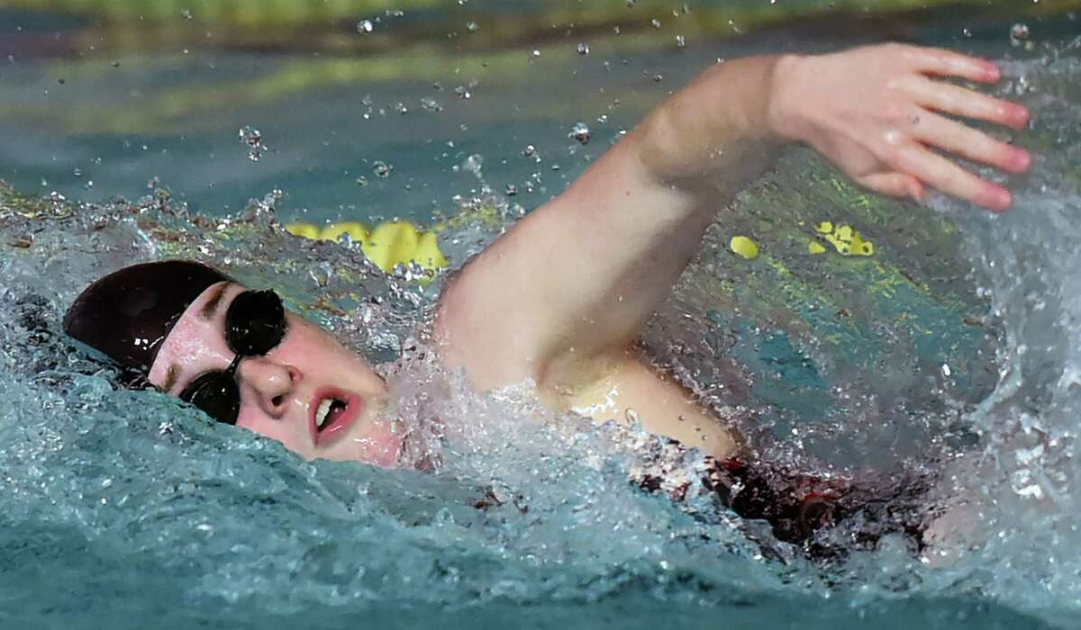Cheshire’s Elizabeth Boyer is one of the many talented swimmers expected to lead the Rams to the SCC meet team title. (Catherine Avalone/New Haven Register)