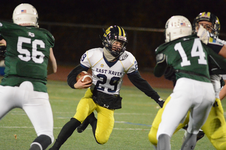 Football: Late first-half score helps East Haven defeat Guilford