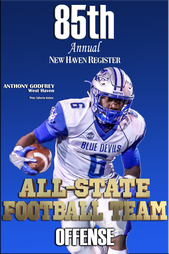 The 85th New Haven Register AllState Football Team OFFENSE and COACH