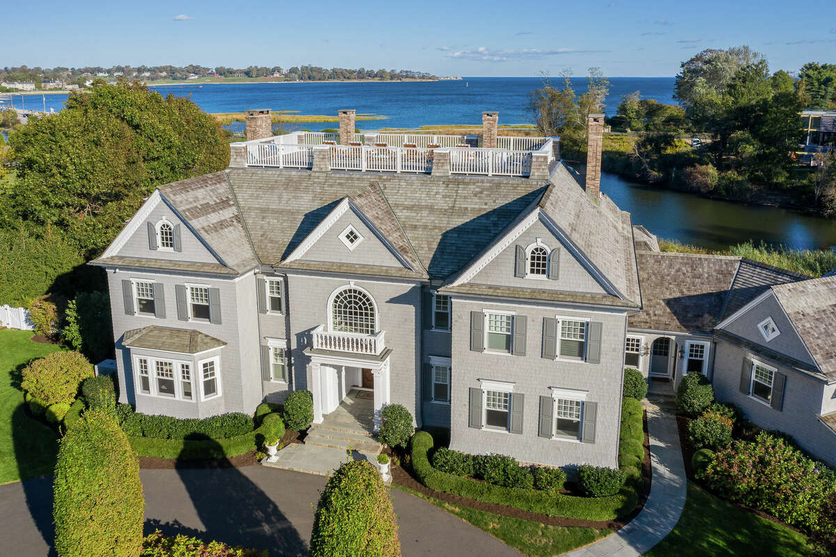 The home on 5 Hedley Farms Road in Westport, Conn. has eight bedrooms and eight full bathrooms, as well as an attached guest house. 