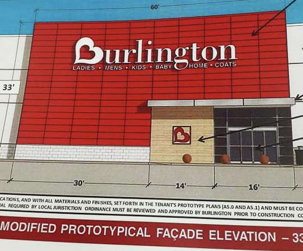 A mock up of the Burlington store coming to the Cromwell Square plaza ahead of the holiday season