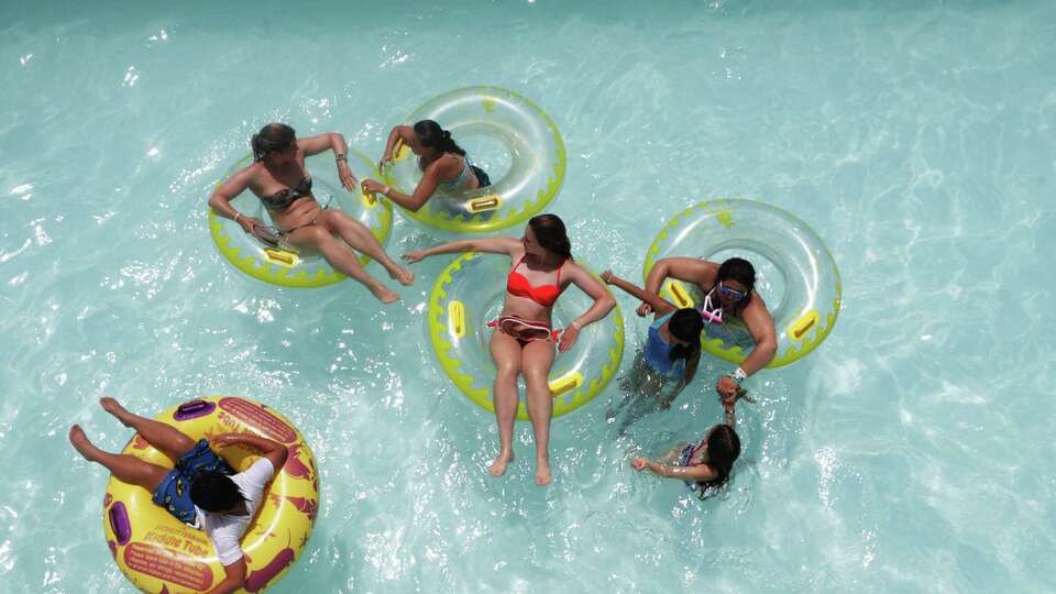 Guests enjoy one of the pools at Schlitterbahn Galveston in this photo from the Chronicle archives.