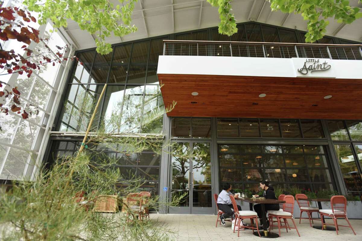 The front entrance of Little Saint, which opens Friday in Healdsburg.