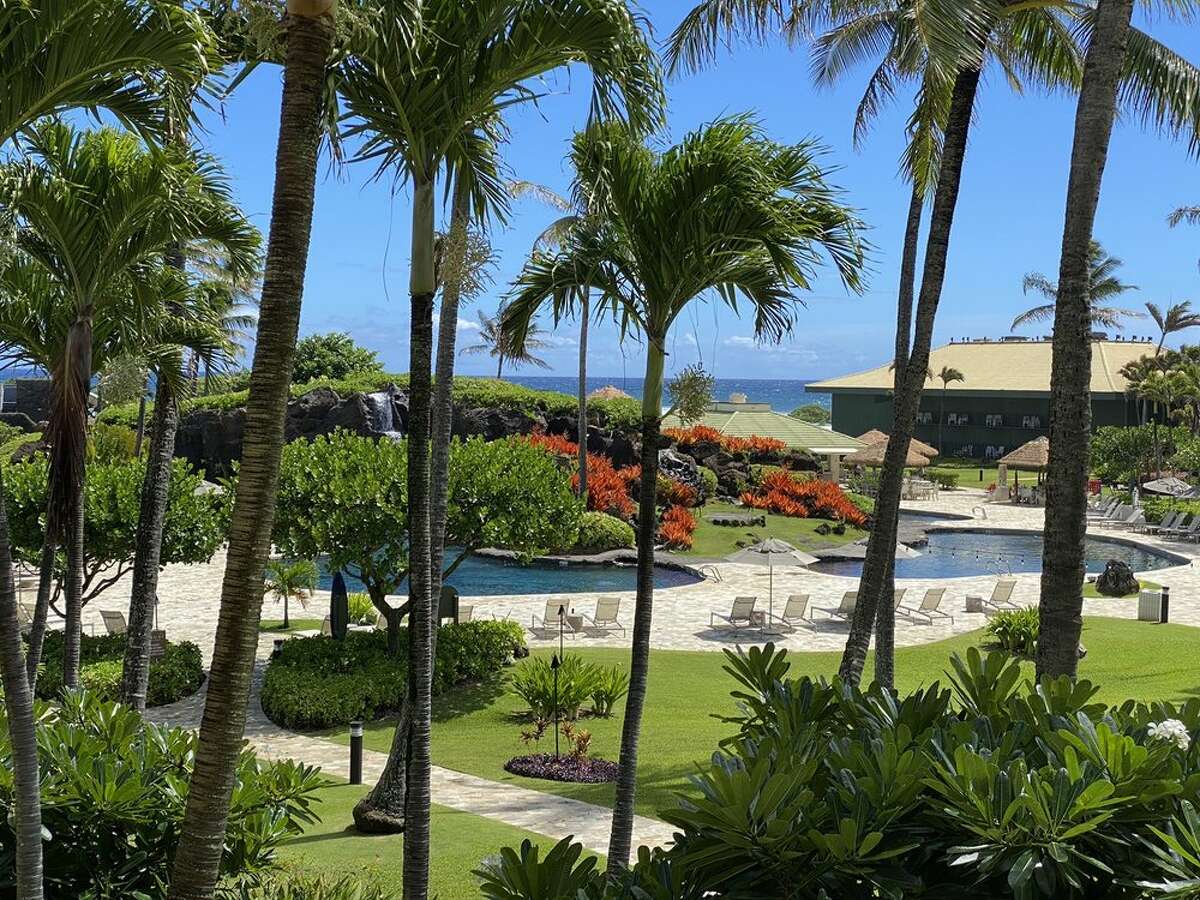 One of the pools at Kauai Beach Resort and Spa.