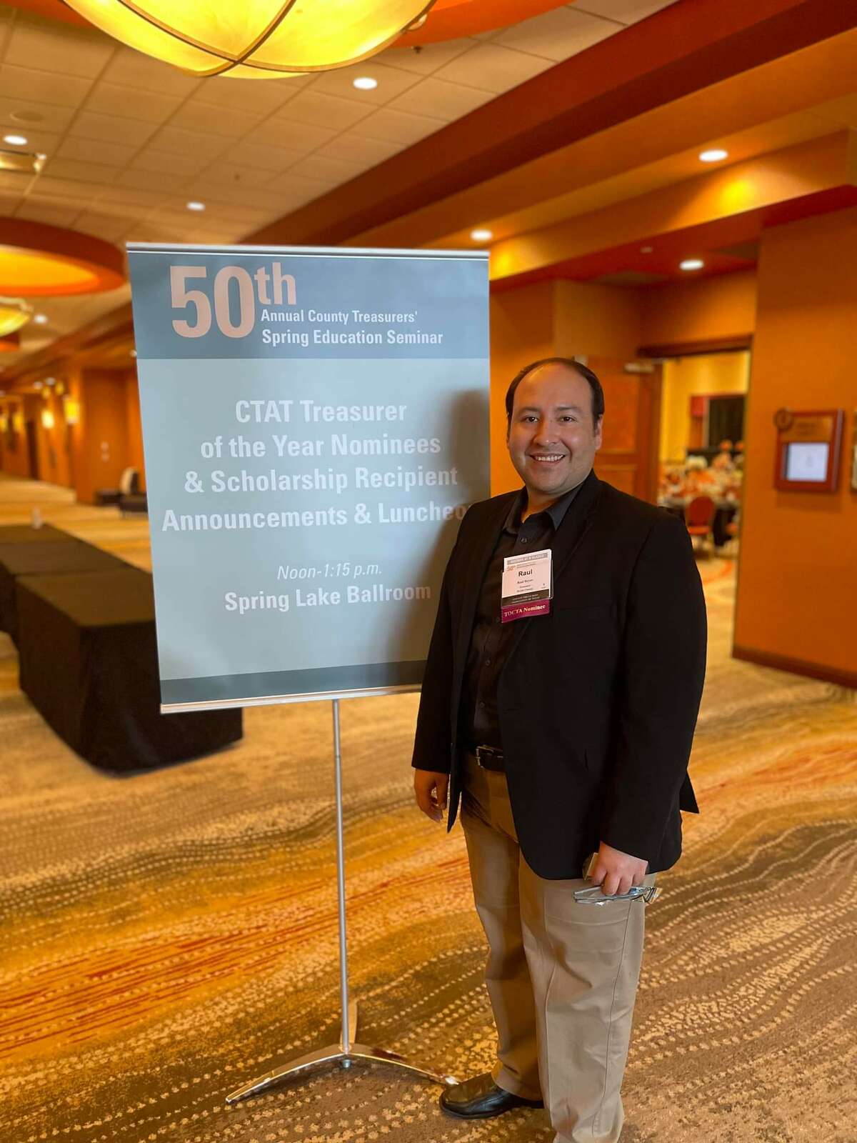 Raul Reyes, Webb County Treasurer, has been been selected as one of the four finalists by the County Treasurers’ Association of Texas for the 2022 Outstanding County Treasurer of the Year Award. The winner of the award will be announced in September in Waco, Texas.