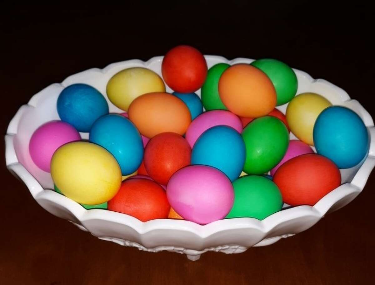 The children enjoyed looking for hidden eggs on Easter.