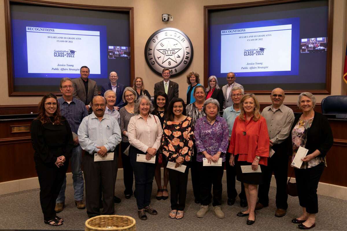 The Sugar Land City Council recognized the graduates of the Sugar Land 101 Class of 2022