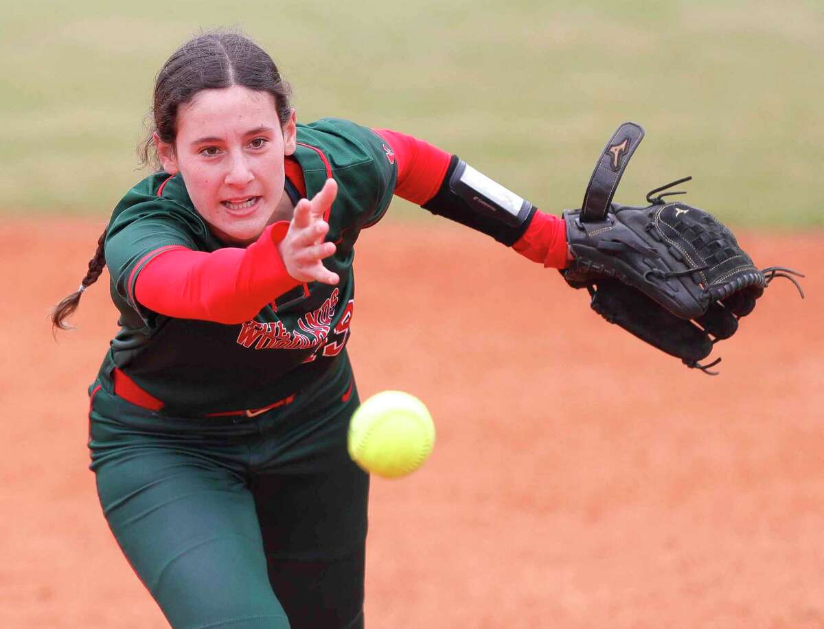 The Woodlands second baseman Mallory Suess (13), shown here earlier this season, had a double against College Park Friday night.