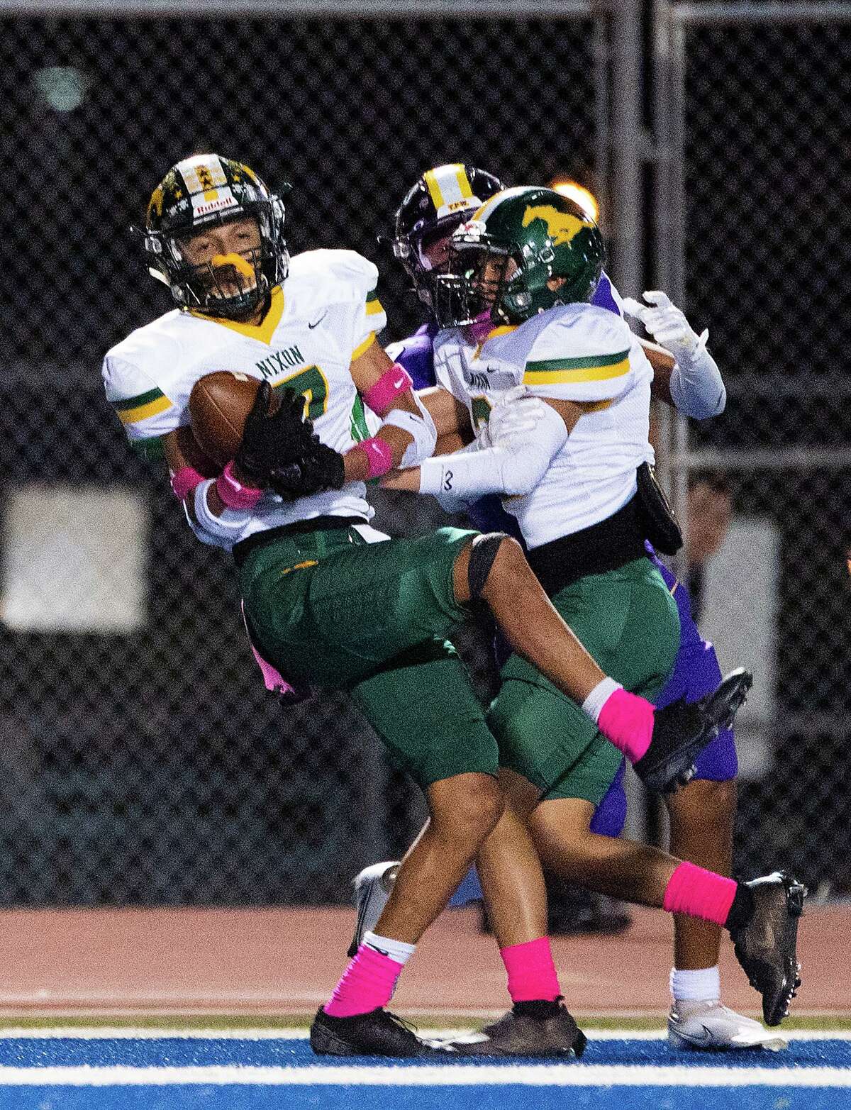Nixon’s Alexis Aldana (7) is one of four players head coach Benny Cabello mentioned by name as being counted on heavily on both sides of the football next year.