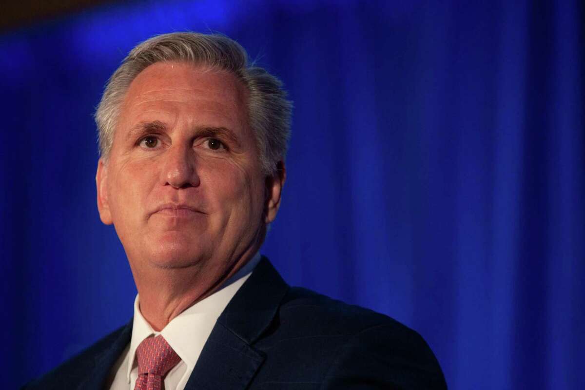 House Minority leader Kevin McCarthy speaks during the California Republican Party convention in Anaheim.