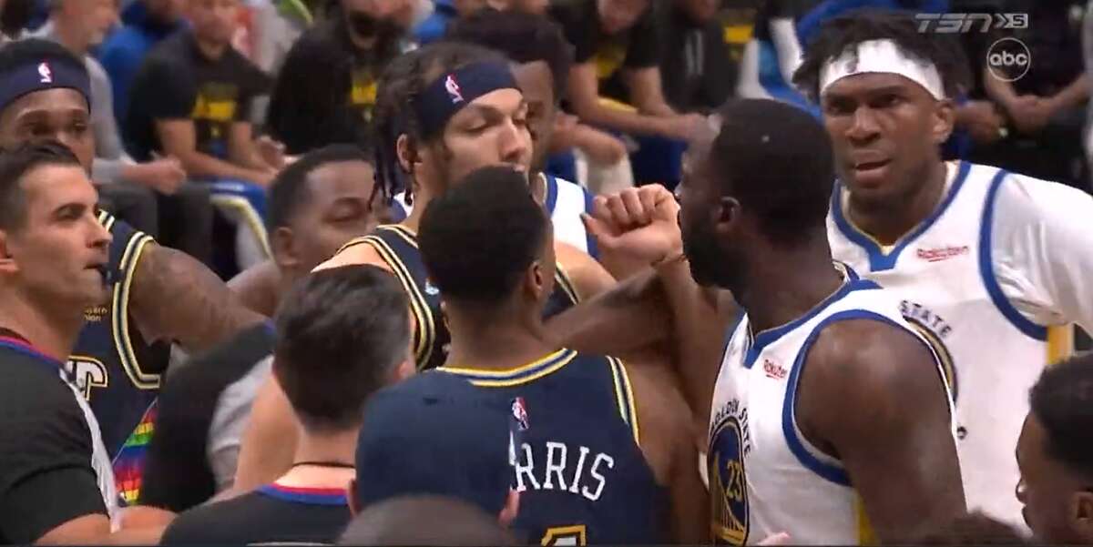 Draymond Green and Aaron Gordon get into it early in Game 4 of Nuggets-Warriors series.