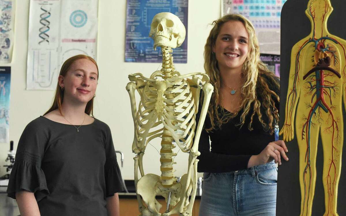 Darien juniors Chelsea Donovan, left, and Jillian Roche started a Medical Interest Club at Darien High School, designed to help students interested in medicine learn how to take the next steps towards college and beyond.